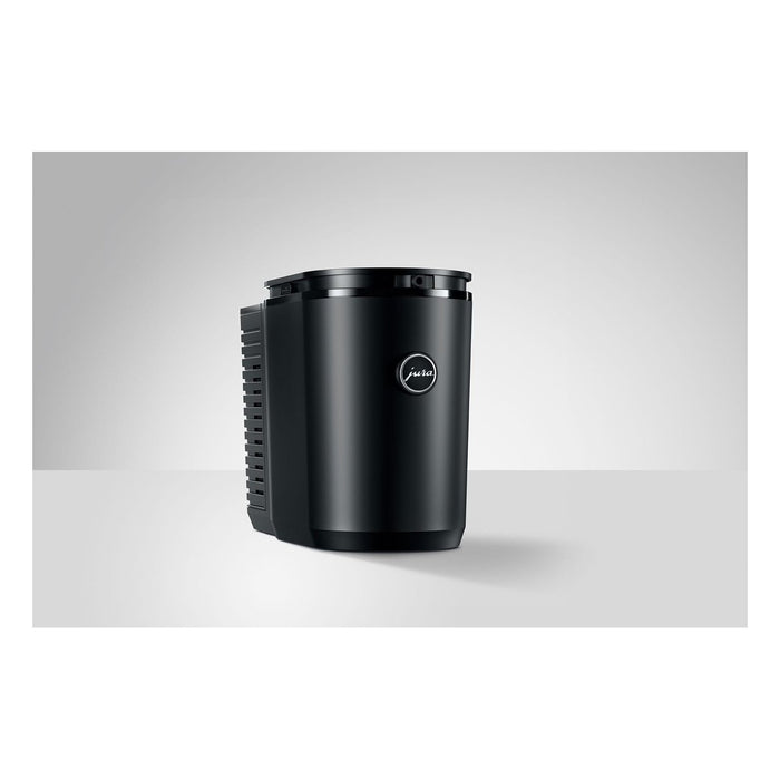 JURA Cool Control 2,5l zwartmelkkan (Art. 24246) - elegant design met logo op grijze achtergrond | Arte dell' espressO
