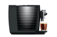 JURA E10 Diamond Black, zijaanzicht met waterreservoir