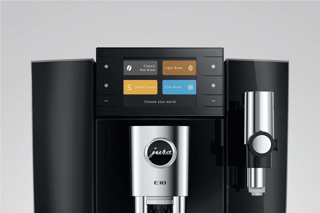 Smaakwereld kiezen op het 3,5 inch kleurendisplay van de JURA E10