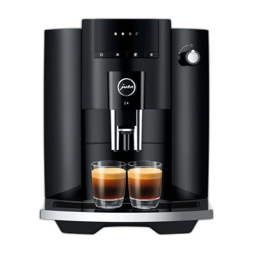 JURA E4 Piano Black (EA) koffiemachine, vooraanzicht