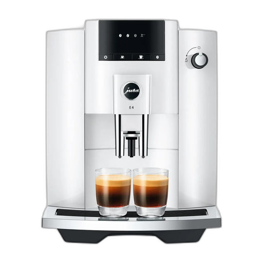 JURA E4 Piano White (EA) koffiemachine, vooraanzicht