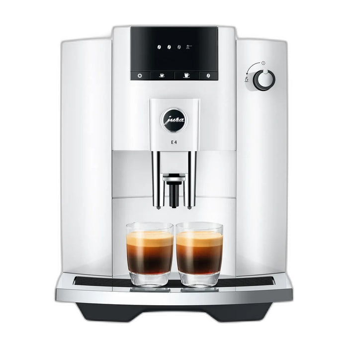 JURA E4 Piano White (EA) koffiemachine, vooraanzicht