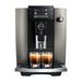 JURA E6 Dark Inox (ED) koffiemachine, vooraanzicht