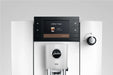 Coffee Timer op het display van de JURA E6 Piano White