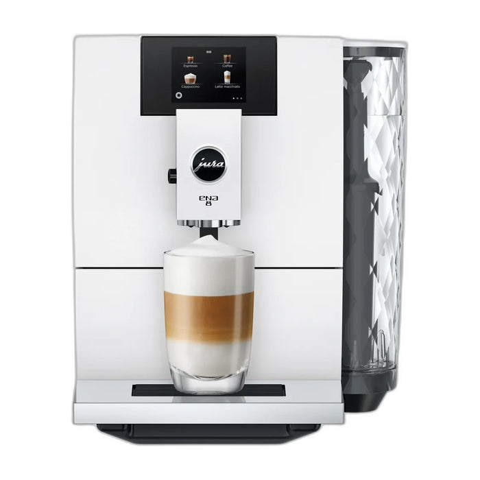 JURA ENA 8 Full Nordic White (EC) koffiemachine, vooraanzicht