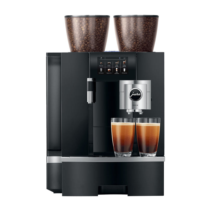 JURA GIGA X8 Aluminium Black (EB) koffiemachine, vooraanzicht