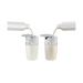JURA Melkkaraf wit met melk vullen uit fles, texturering zichtbaar, professioneel espresso-accessoire | Arte dell' espressO