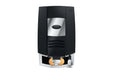 JURA S10 Obsidian Black, bovenaanzicht met bonenreservoir en poederschacht