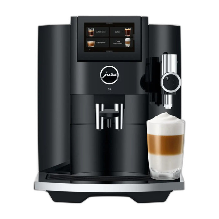 JURA S8 Piano Black (EB) koffiemachine, vooraanzicht