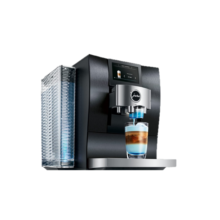 JURA siroopopzetstuk combi-uitloop set van 2 zilver zwart accessoire koffie | Arte dell' espressO