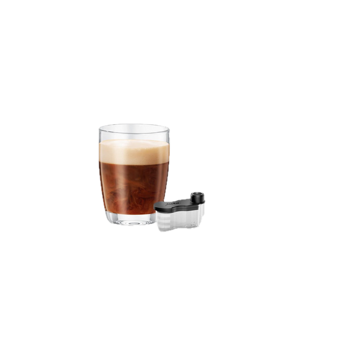 JURA Siroopopzetstuk met glas espresso en melkschuim, accessoire voor koffiemachine | Arte dell' espressO