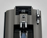 JURA W8 Dark Inox zakelijke koffiemachine met display en roestvrijstalen details