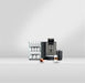 JURA X10 Dark Inox zakelijke koffiemachine met kopjeshouder en twee bereide koffiespecialiteiten