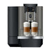 JURA X10 Dark Inox koffiemachine, vooraanzicht
