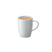 Witte koffie beker 270ml van JURA met handvat en warme espresso, ideaal voor koffieliefhebbers | Arte dell' espressO