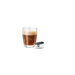 JURA Siroopopzetstuk set van 2 - transparante container met zwart deksel naast glas met koffie | Arte dell' espressO